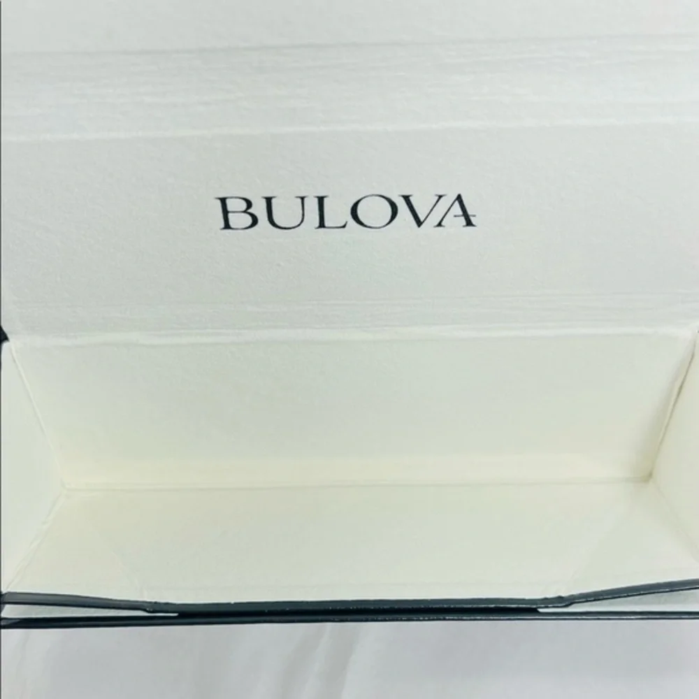 Bulova eyeglass case triangle shape